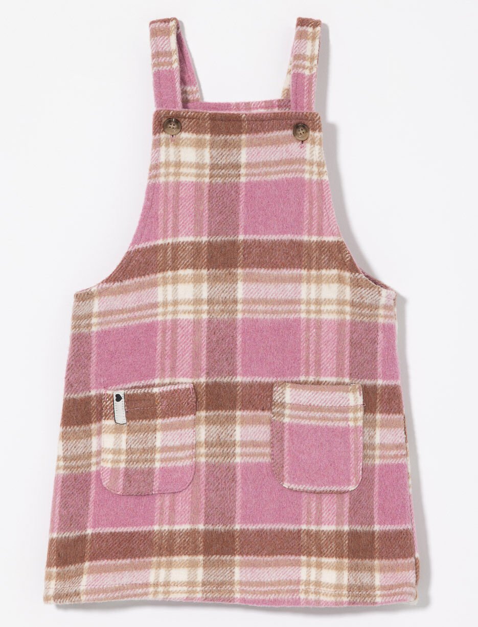 Robe-salopette à carreaux - petite fille Robe-salopette à carreaux - petite fille