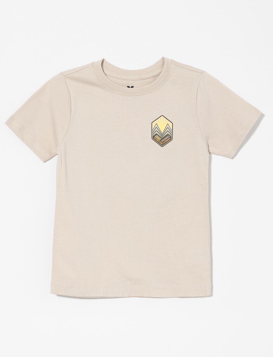 T-shirt imprimé au dos en coton bio - petit garçon