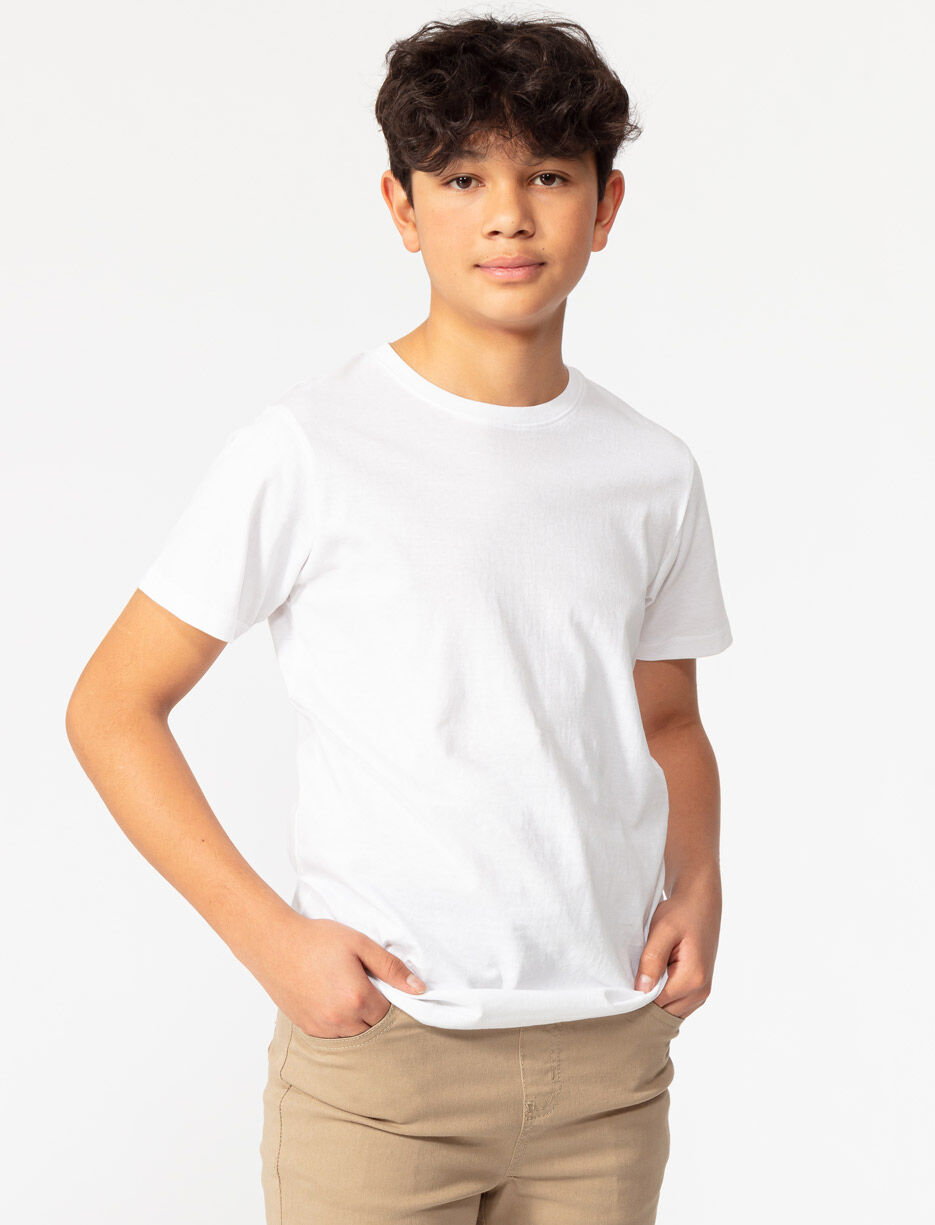 T-shirt uni à col rond