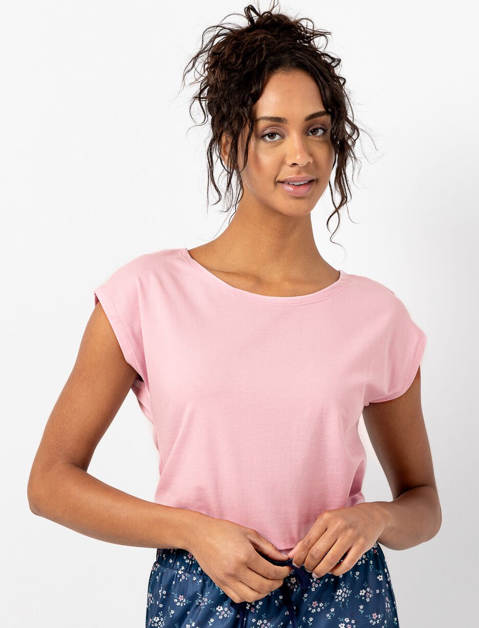 T-shirt de pyjama à manches dolman en coton bio T-shirt de pyjama à manches dolman en coton bio