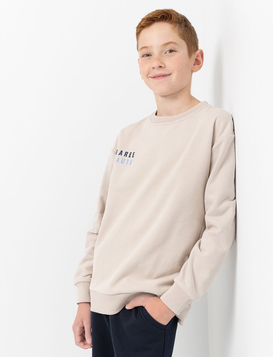 Chandail ouaté imprimé au dos