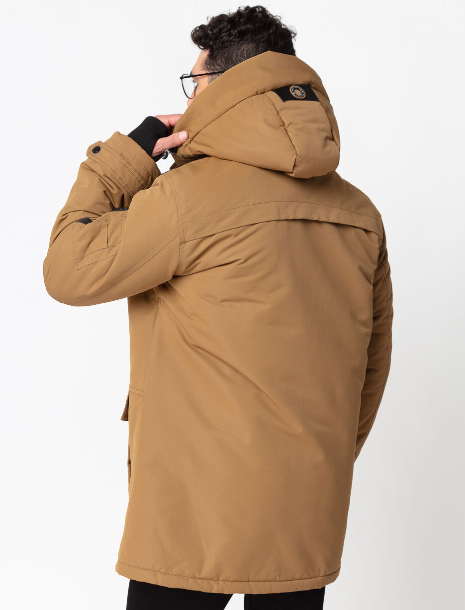 Fleece lined cheap parka