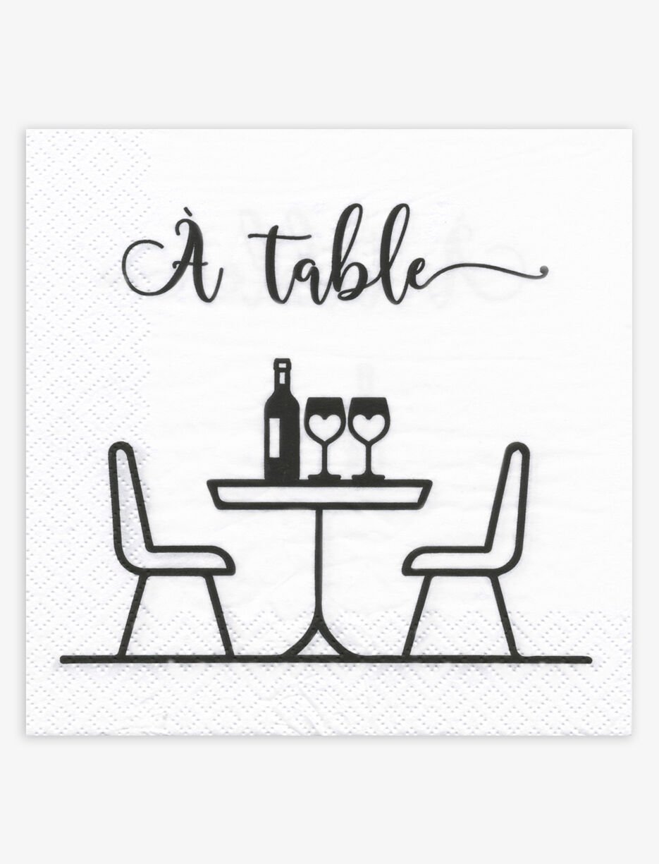 Serviettes de table en papier - Paquet de 20