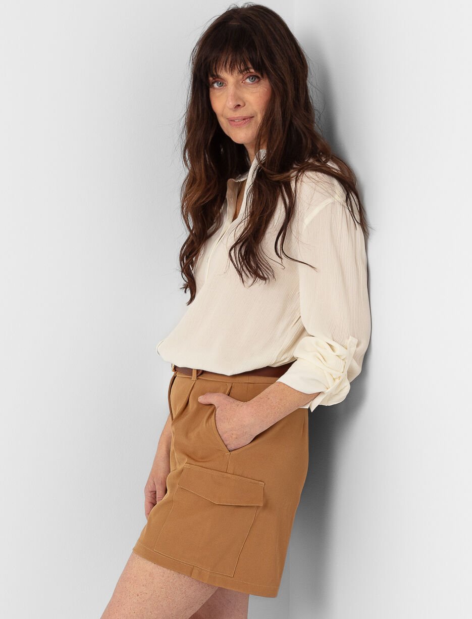 Solid Textured Blouse