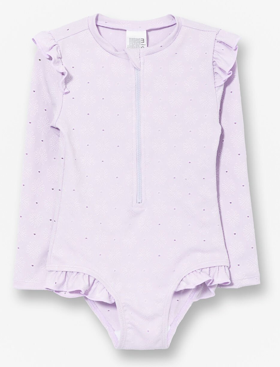 Maillot dermoprotecteur 1 pi&egrave;ce &agrave; volants - petite fille