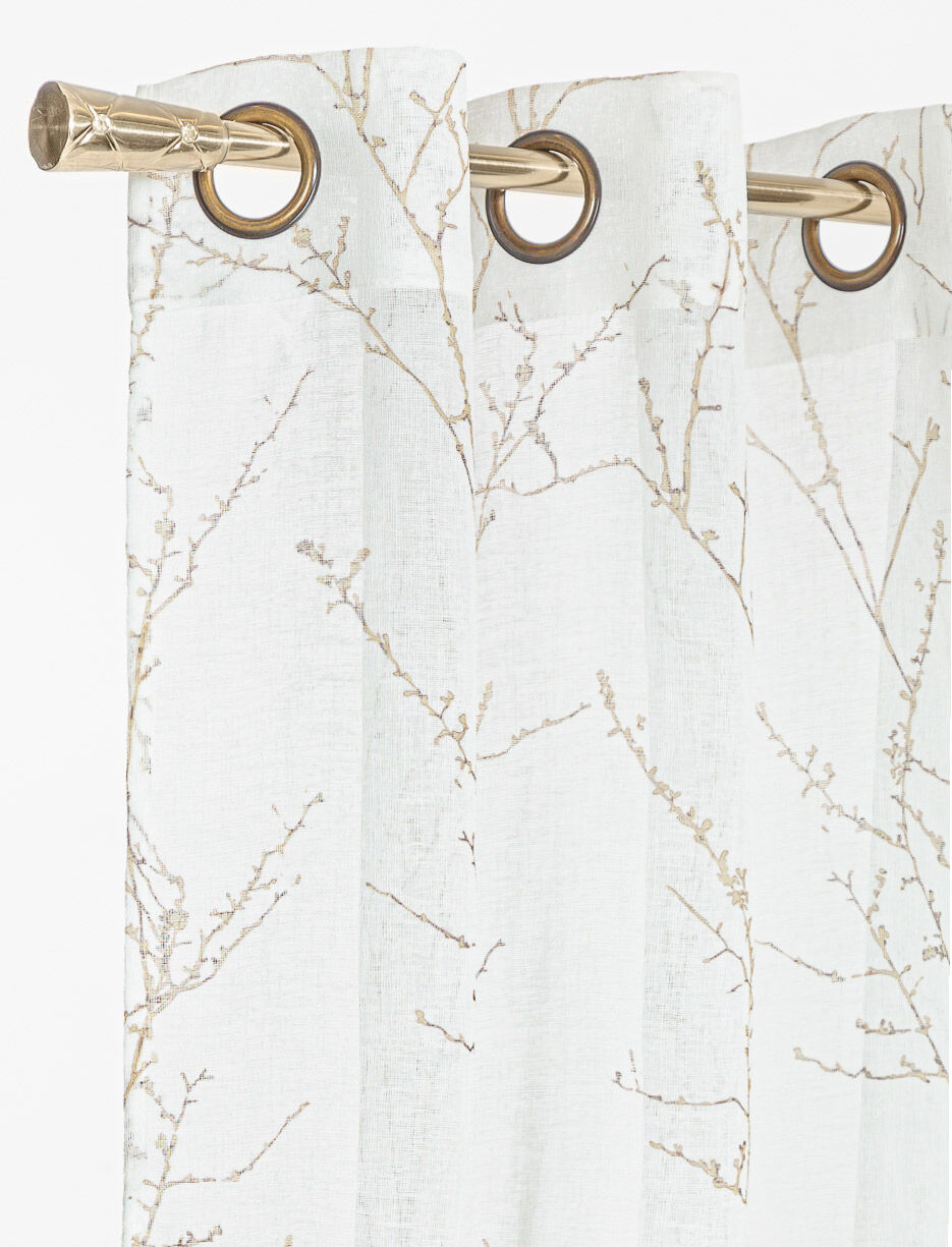 1 panneau de rideau à motifs