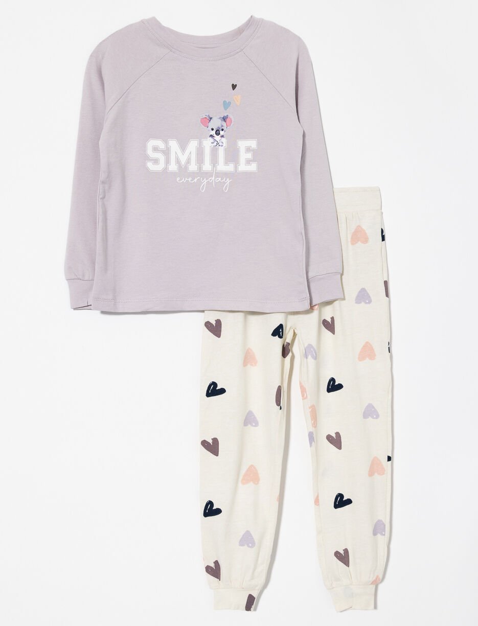 Pyjama 2 pièces imprimé - petite fille