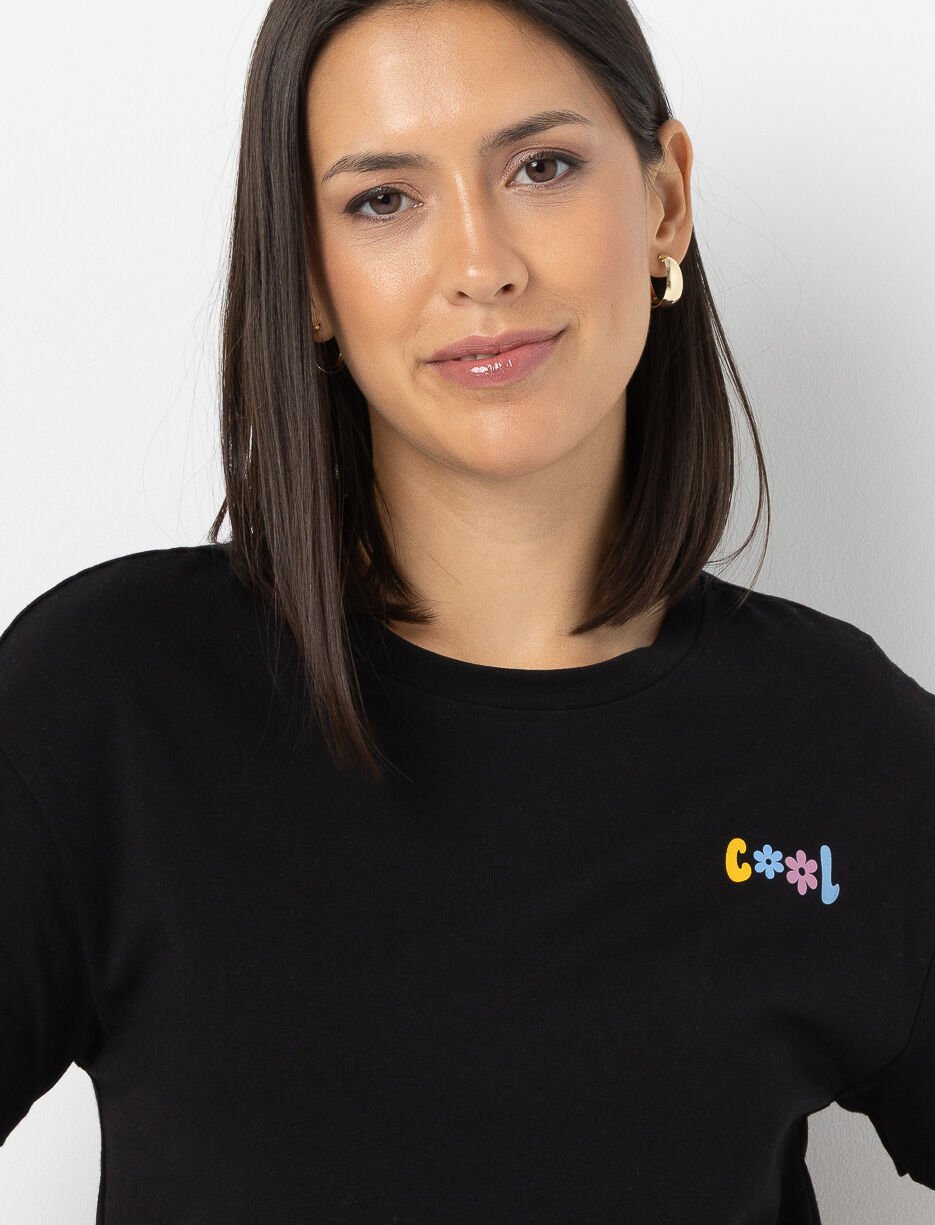 T-shirt imprimé à col rond