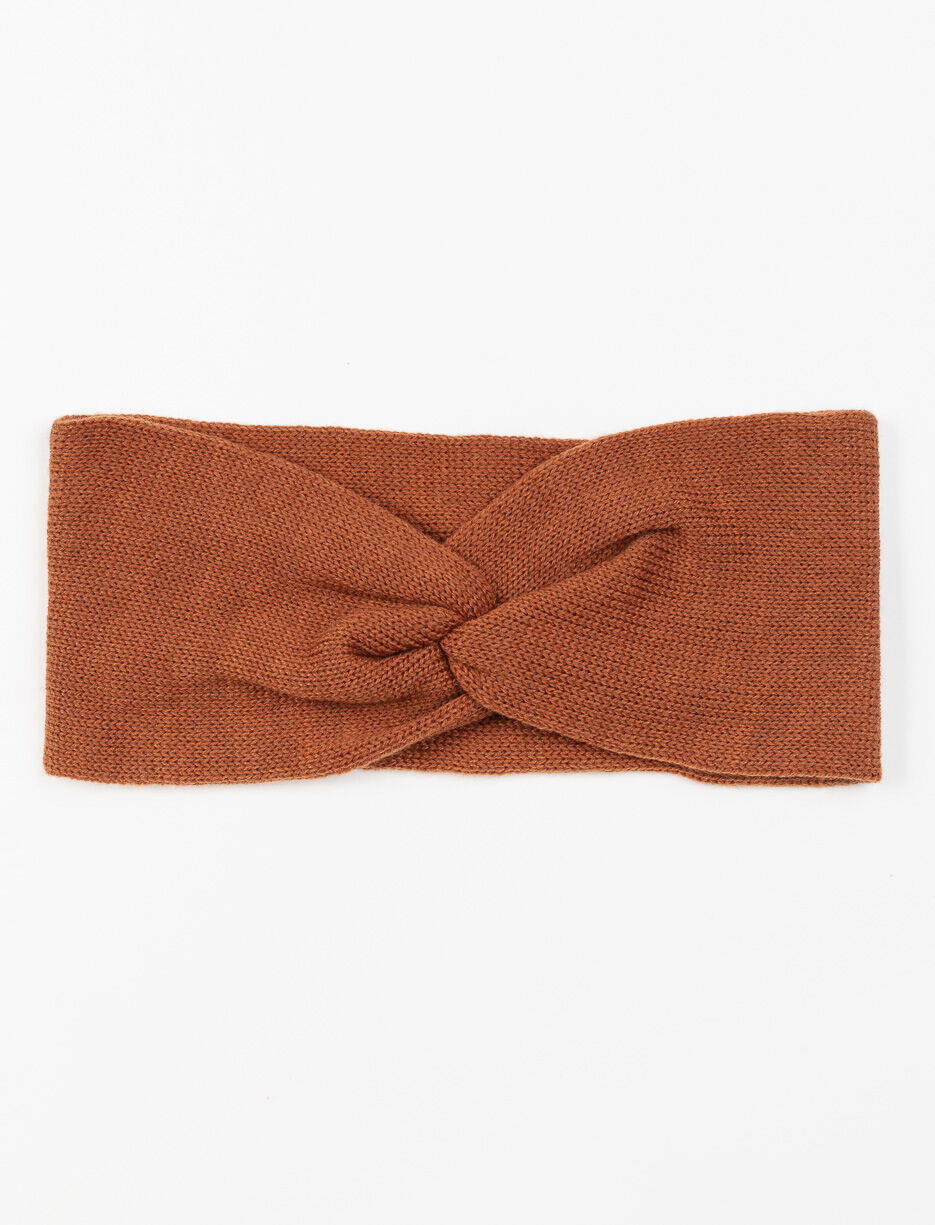 Bandeau noué en tricot