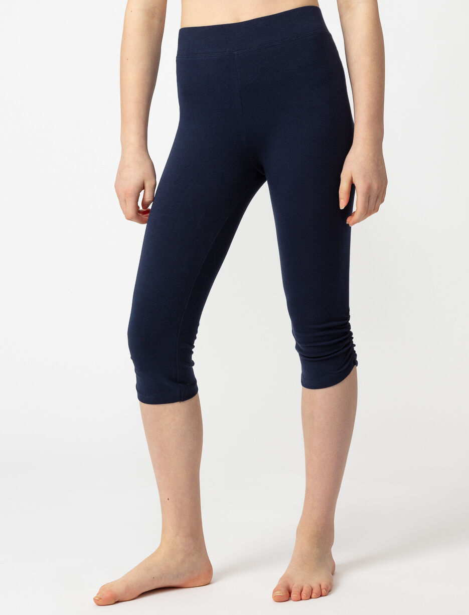 Solid Organic Cotton Capri Leggings