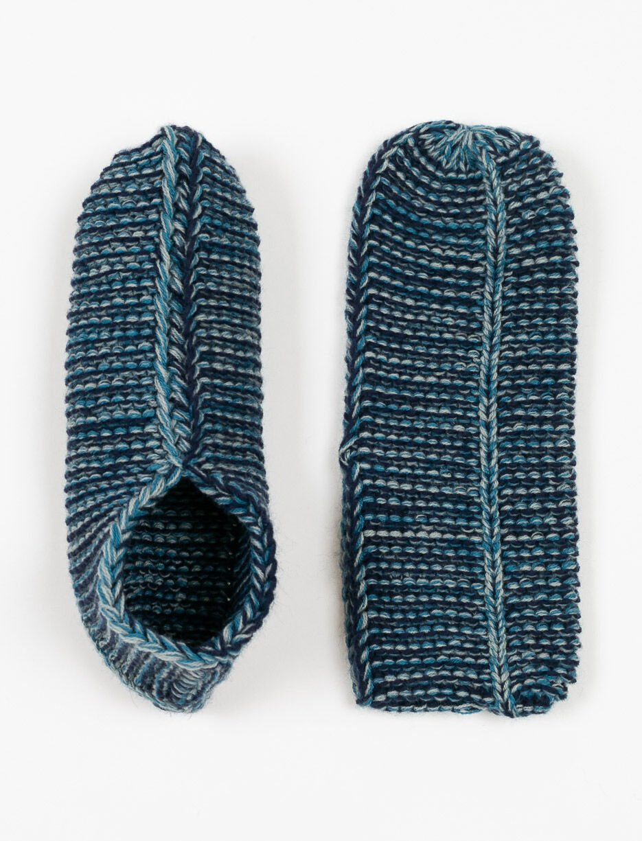 Pantoufles tricotées