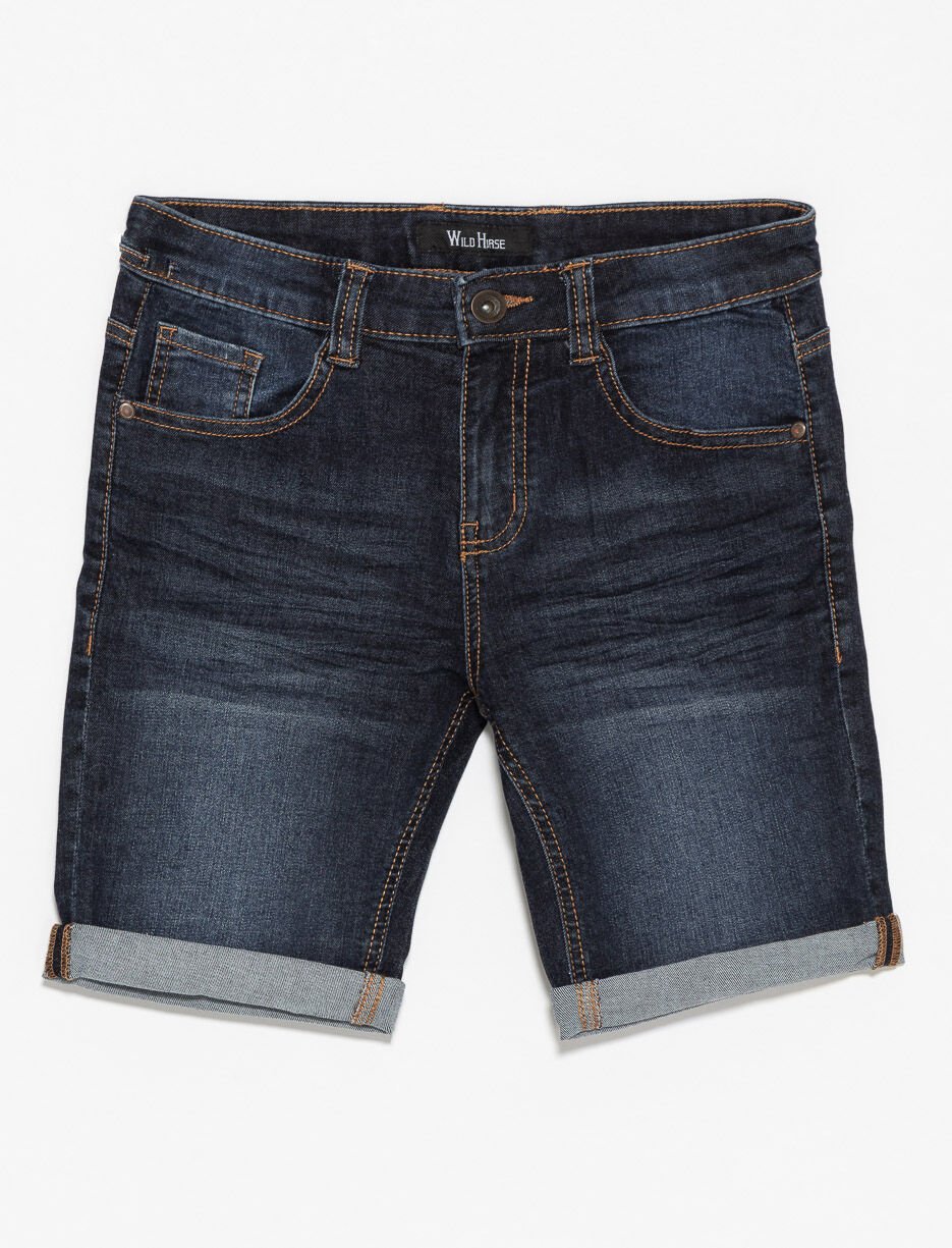 Stretch Denim Shorts