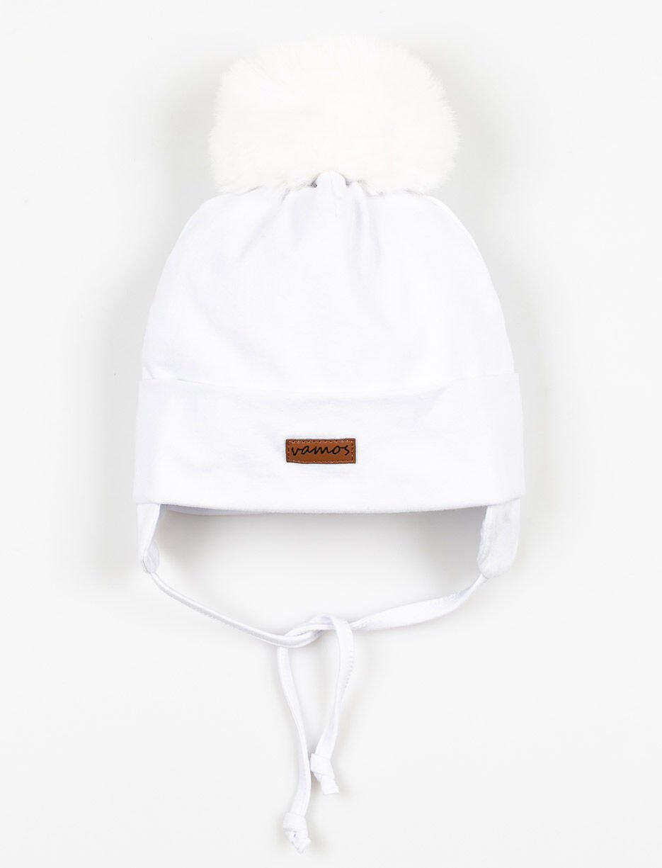 Pompom Beanie with Ear Flaps - Baby