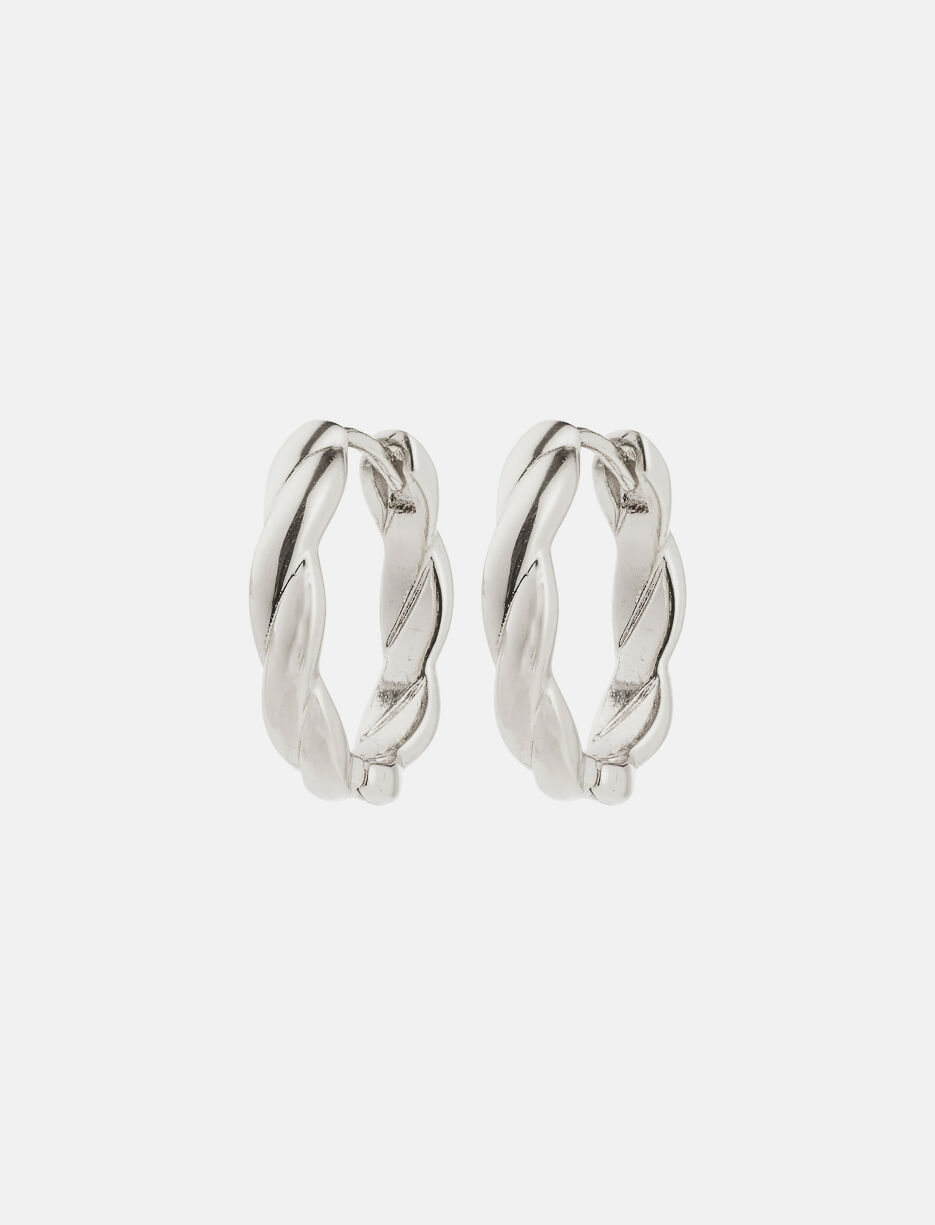 Recycled Twisted Hoop Earrings