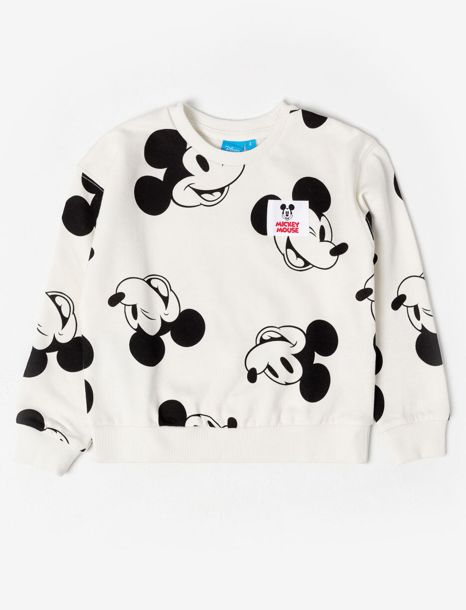 Printed Fleece Sweatshirt - Mickey Mouse