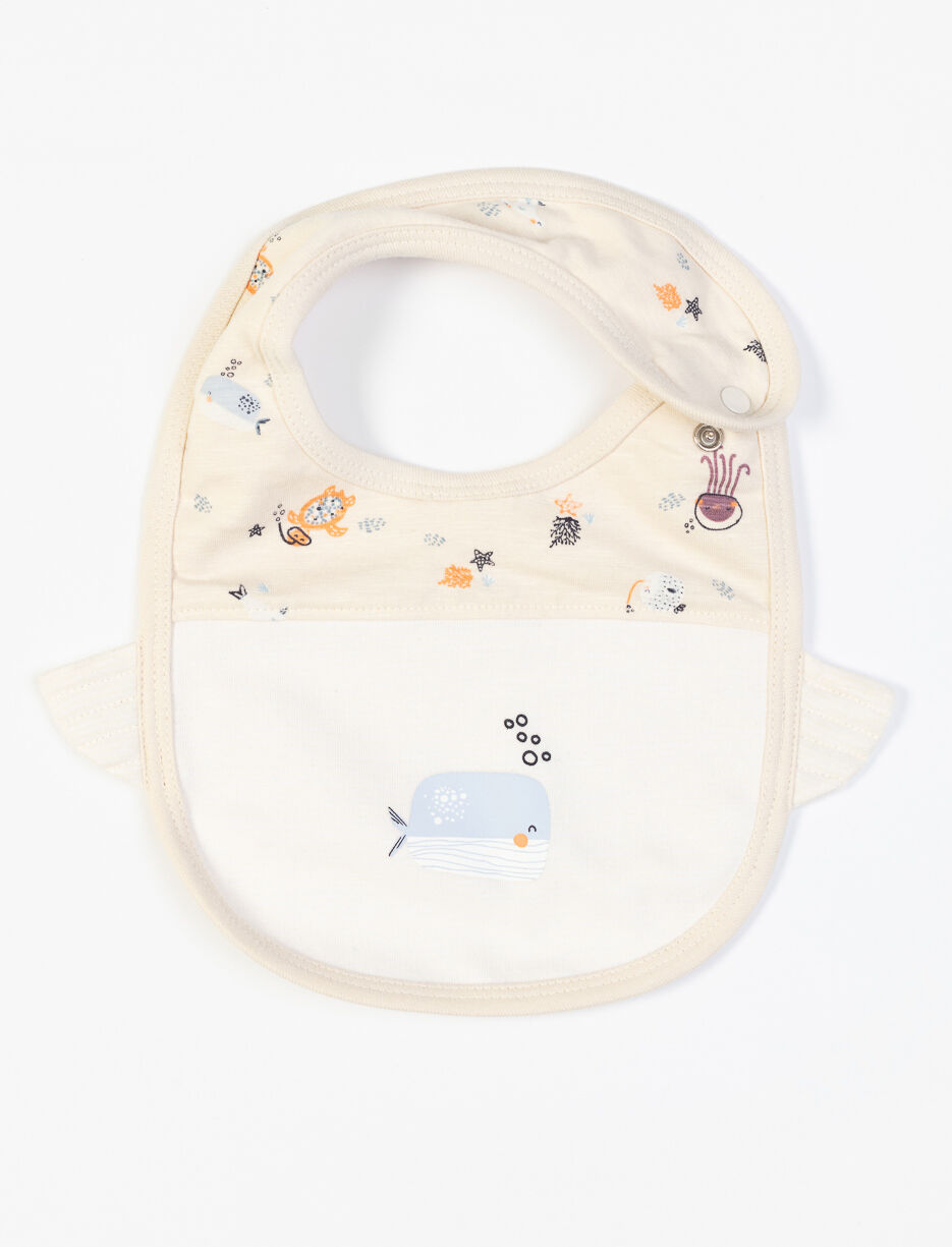 Printed Organic Cotton Bib