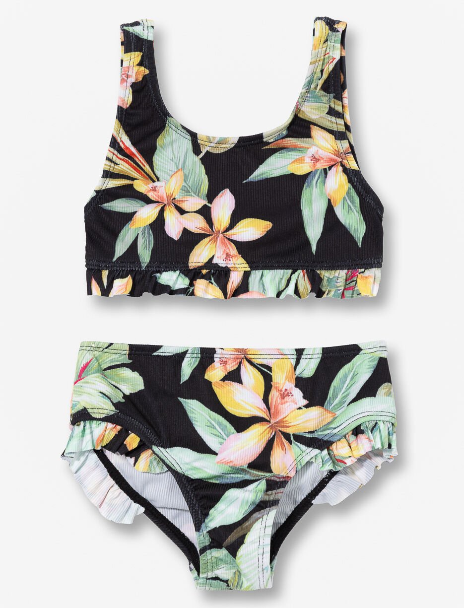 Printed Ruffled 2-piece Swimsuit - Little Girl