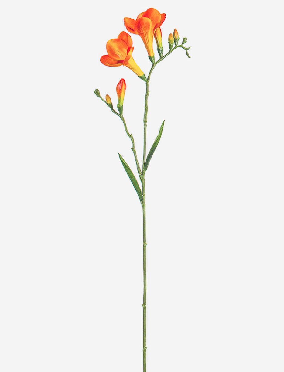 Fleur artificielle de freesia orange Fleur artificielle de freesia orange