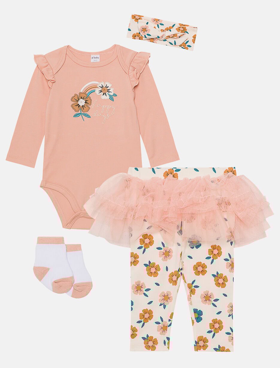 2-piece Set Bodysuit and Tutu Leggings