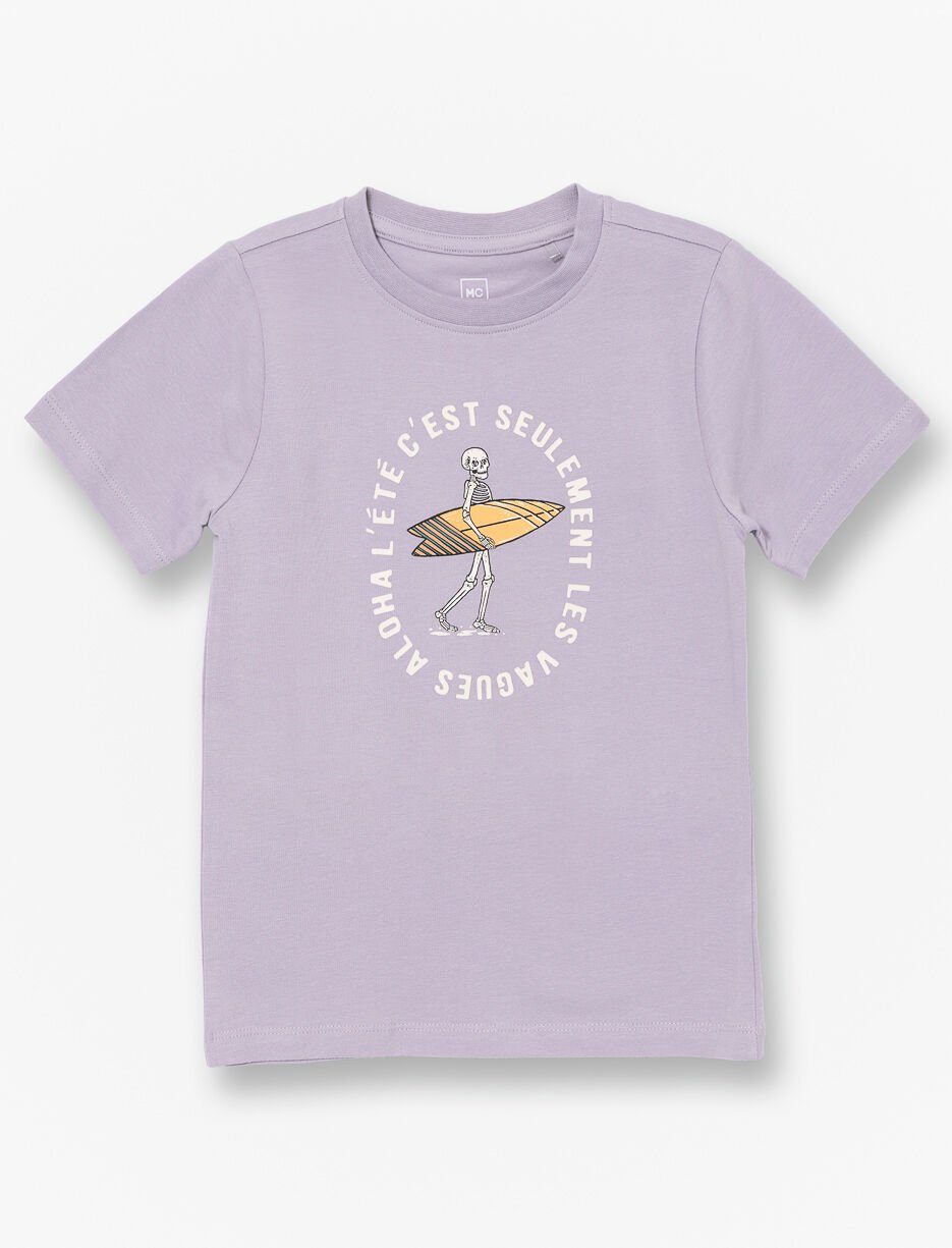 Printed Crew-neck T-shirt - Little Boy