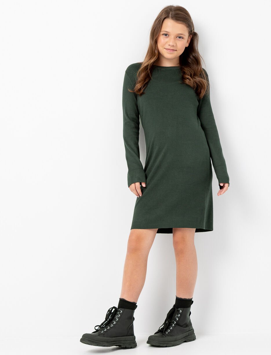 Robe en tricot à manches longues