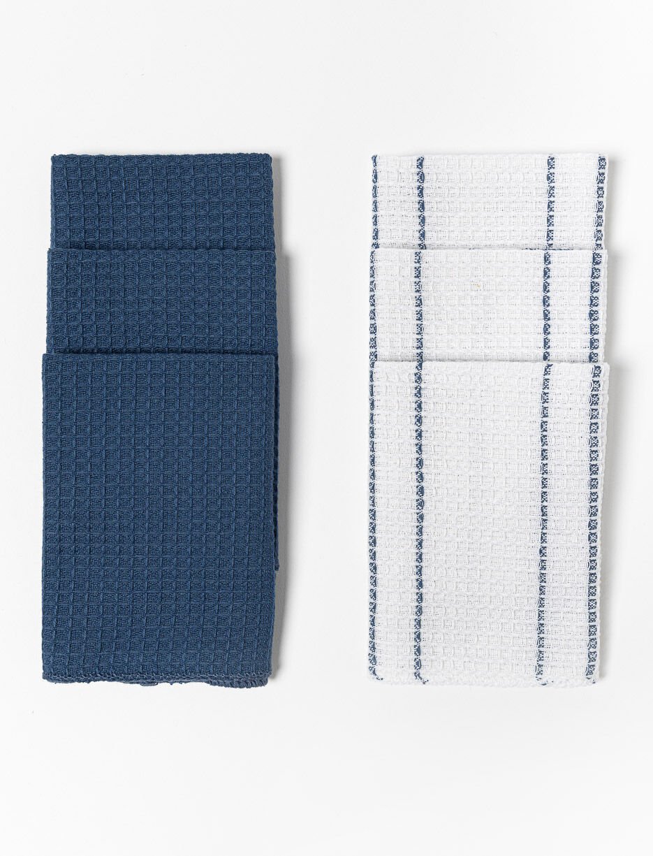 Serviettes de cuisine texturées - paquet de 6 Serviettes de cuisine texturées - paquet de 6