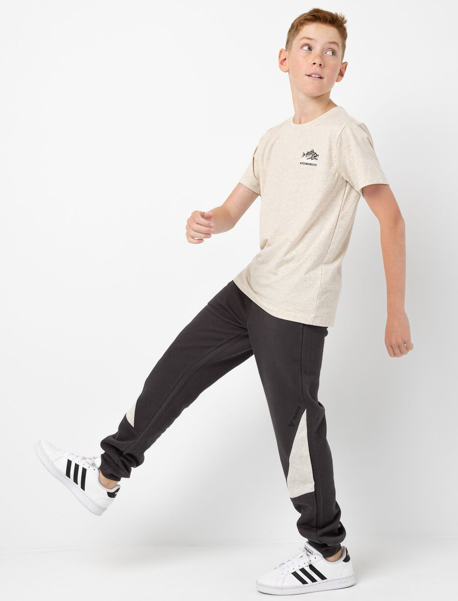 Fleece Joggers with Contrast Panels