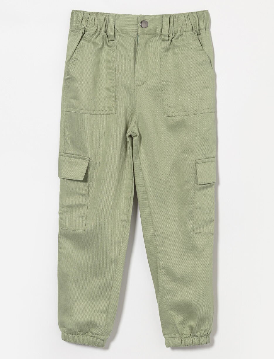 Cargo Pants with Elastic Waistband