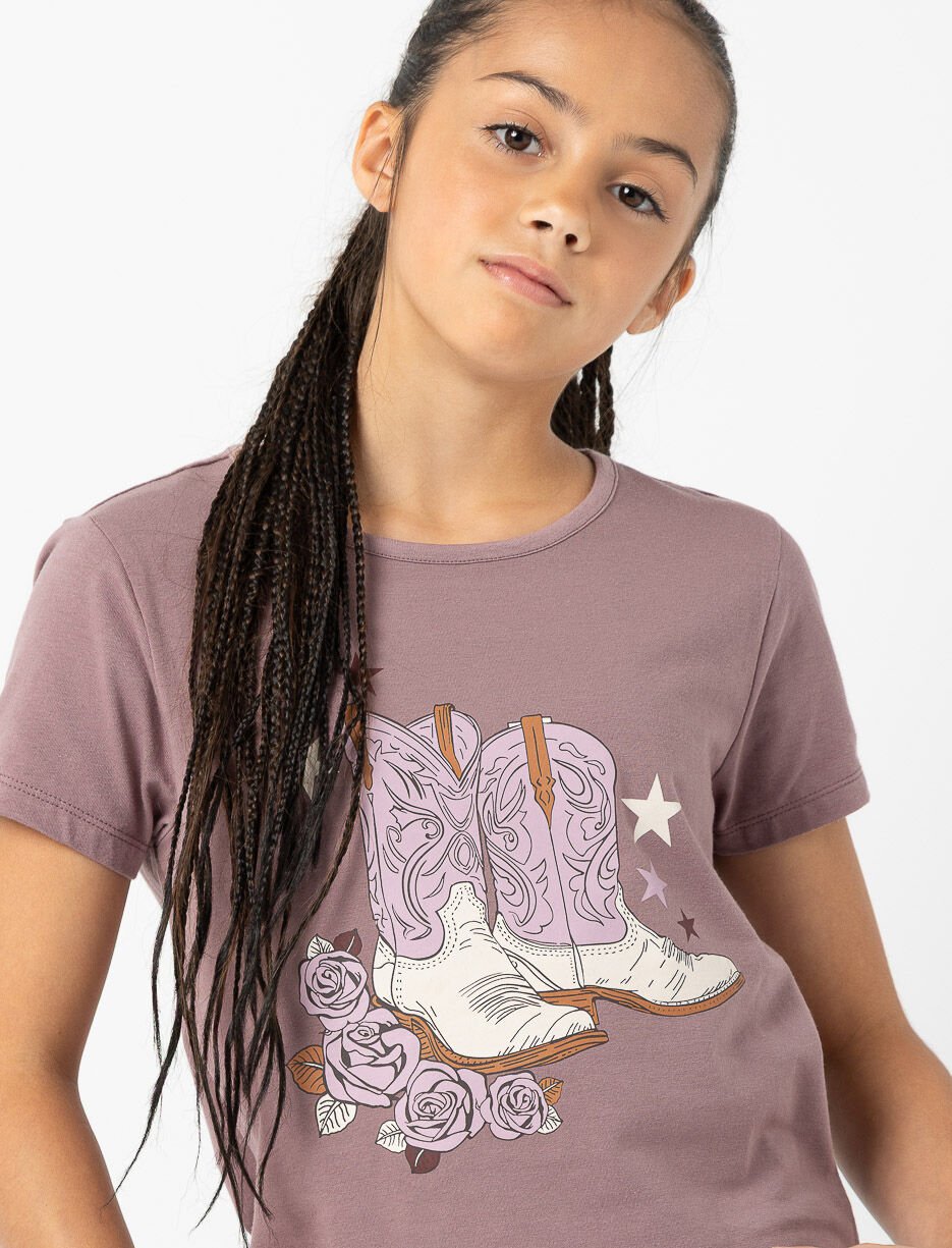 Organic Cotton Western Print T-shirt