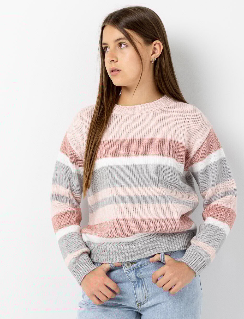 Chandail en tricot à rayures