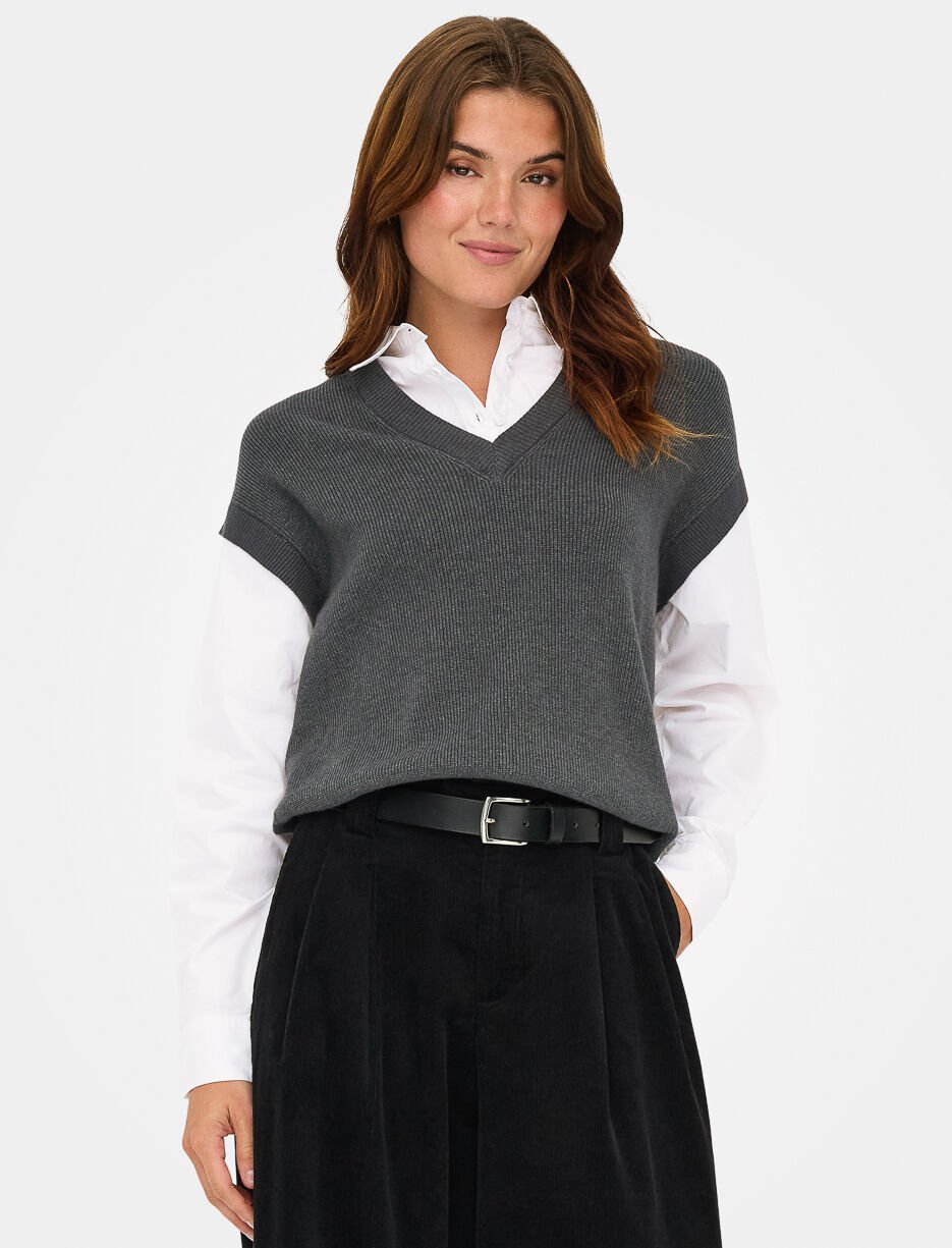 Chemise avec débardeur en tricot