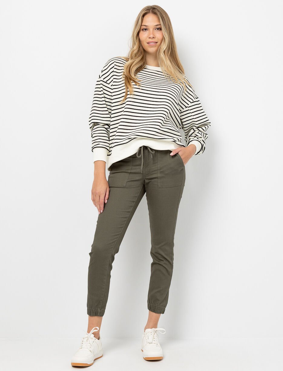 Jogger en denim extensible Jogger en denim extensible