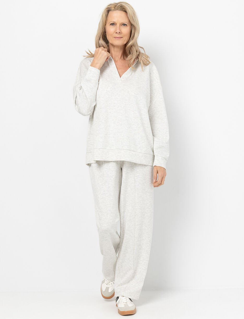 Straight-leg Elastic-waist Pants