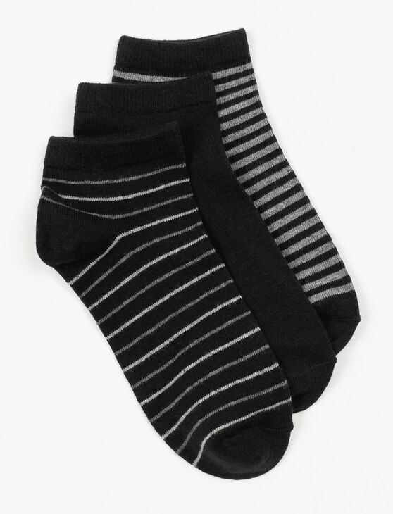 Three Pairs of Organic Cotton Ankle Socks