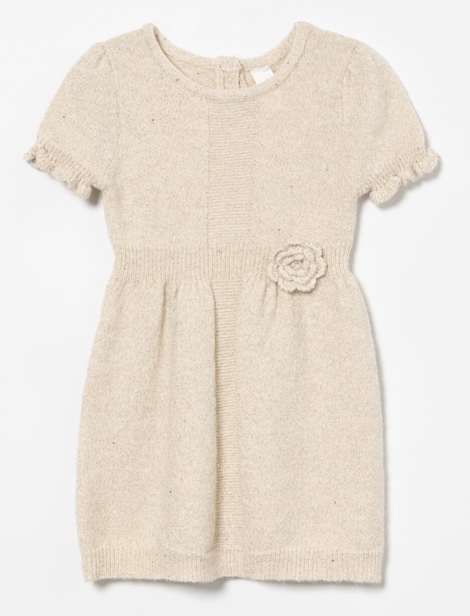 Robe en tricot à volants