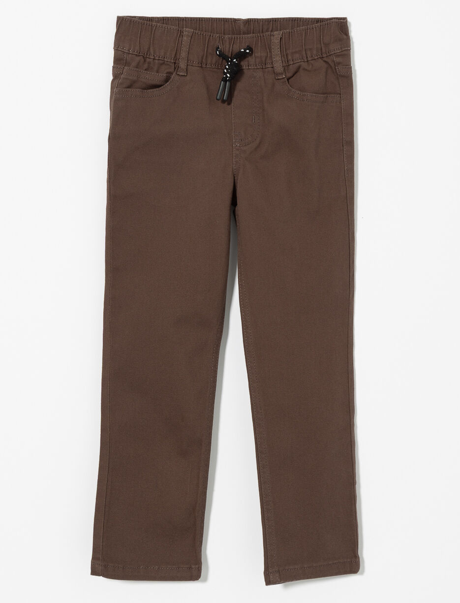 Pantalon droit à taille élastique