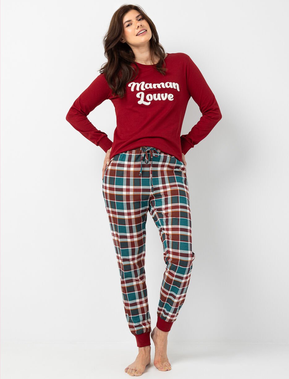 Pantalon de pyjama à carreaux