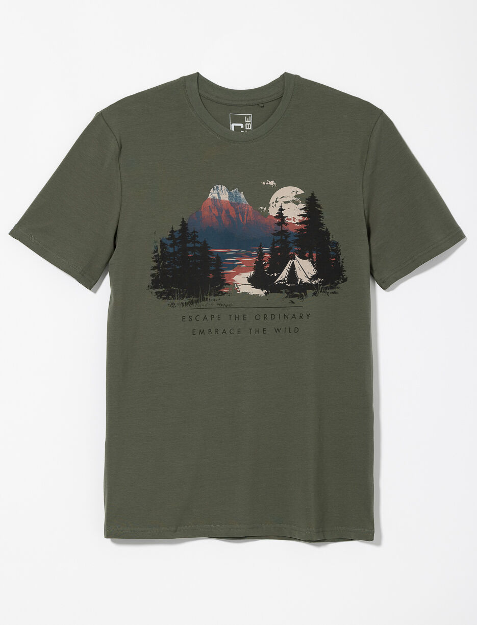 Printed Crew-neck T-shirt