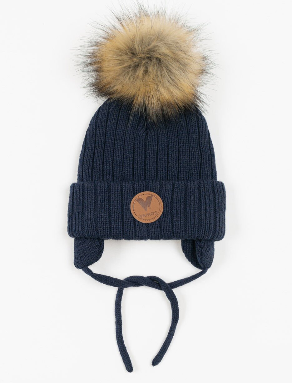 Pompom Cuffed Beanie - Baby