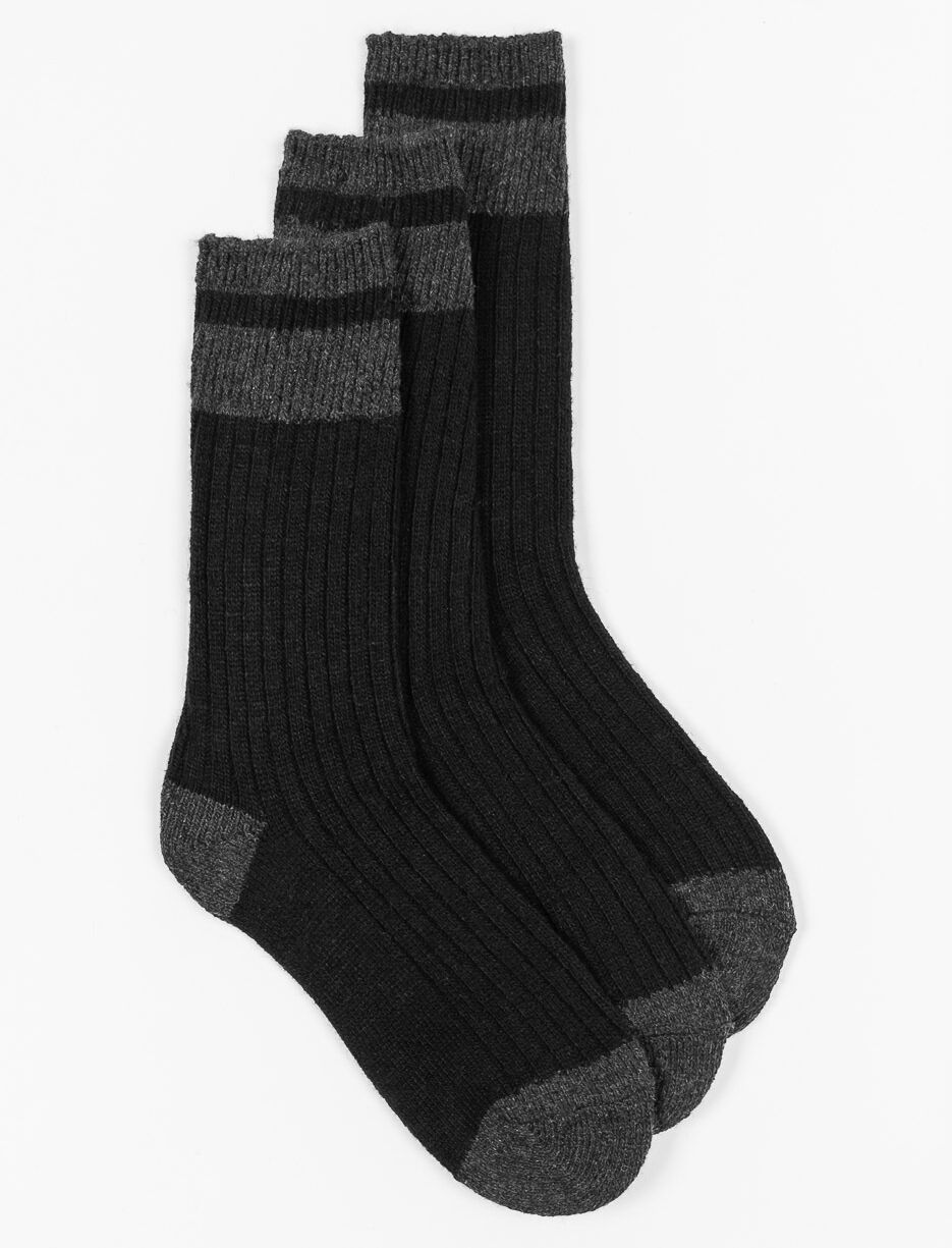 Chaussettes mi-mollet de laine - paquet de 3