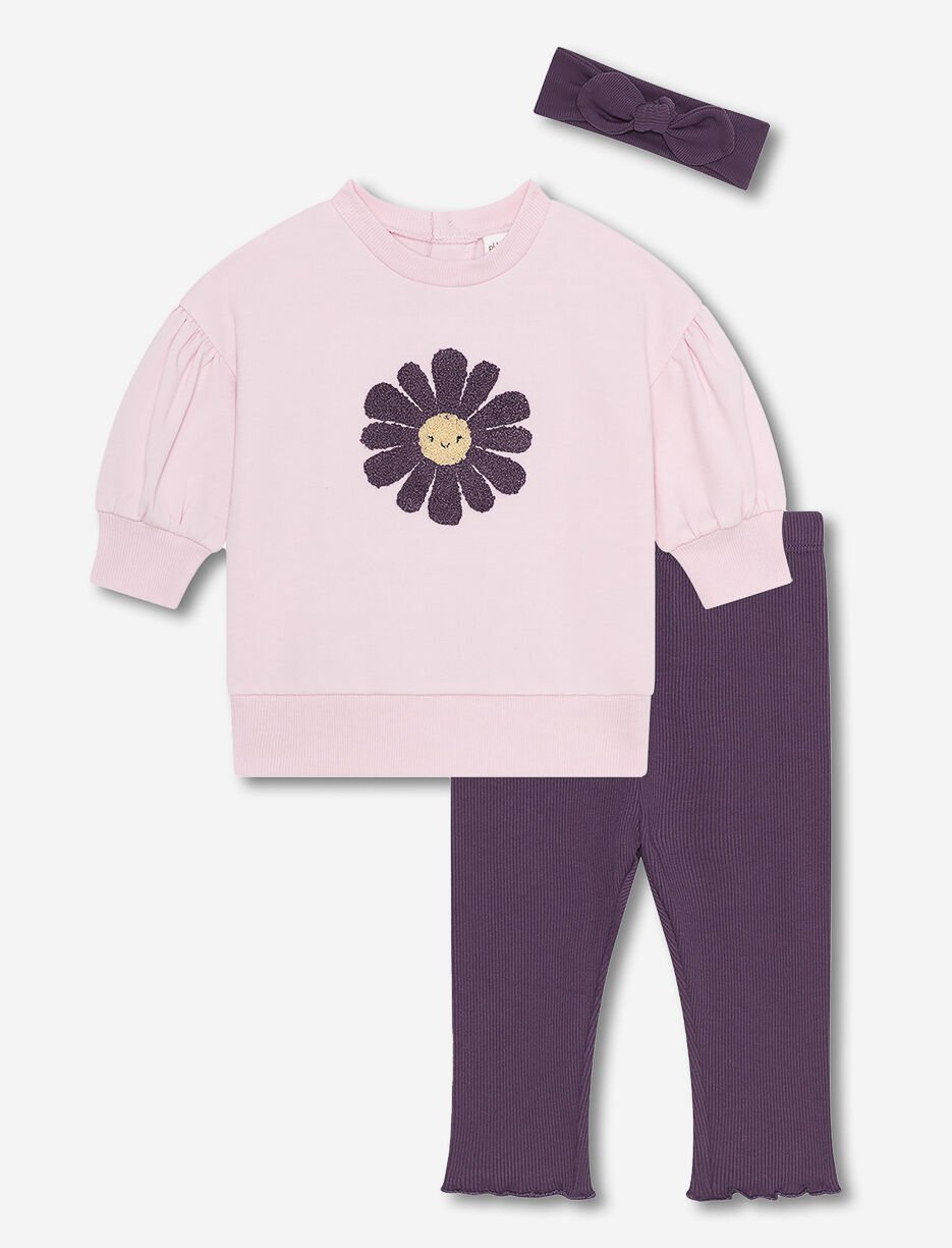 Ens. 2 pièces tunique et legging côtelé