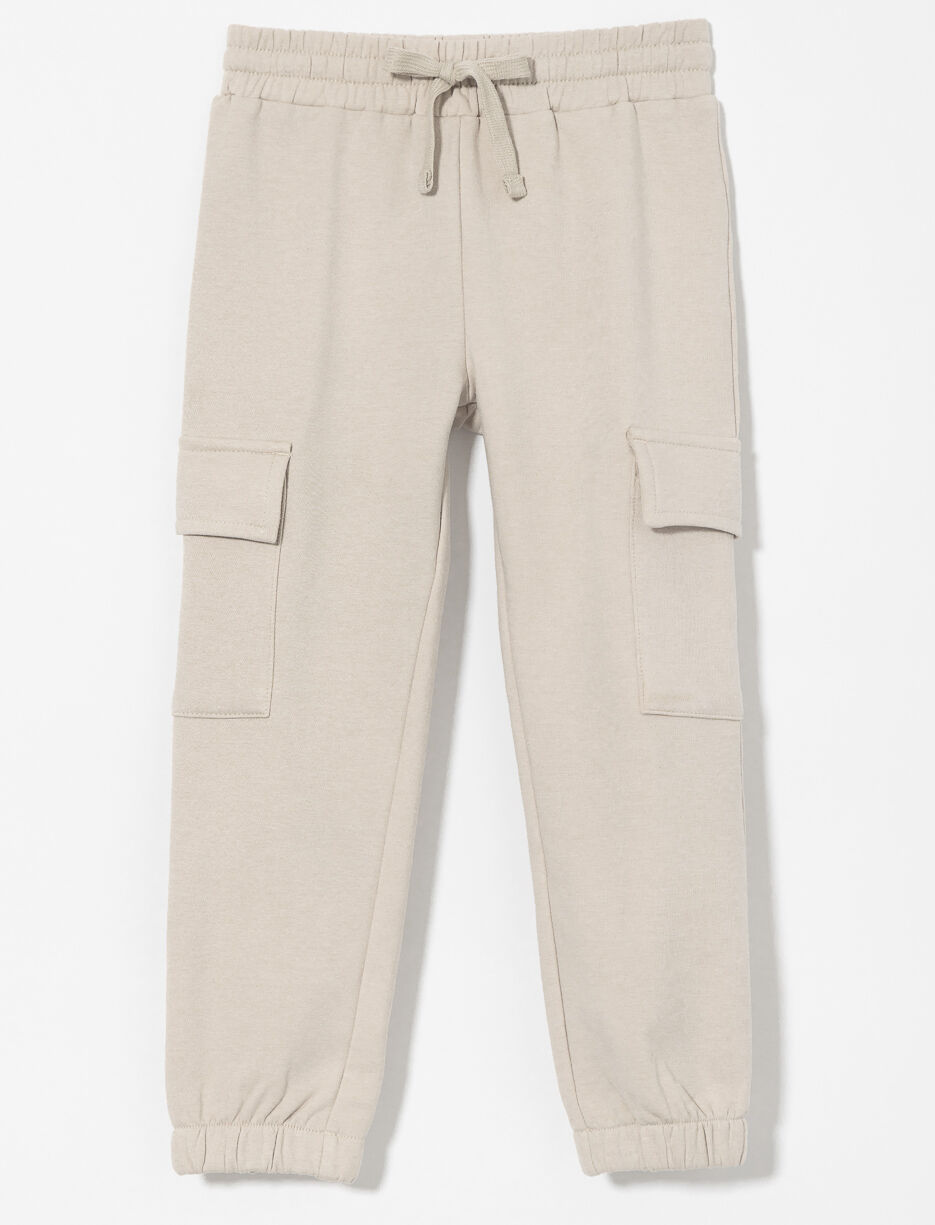 Jogger uni à poches cargo