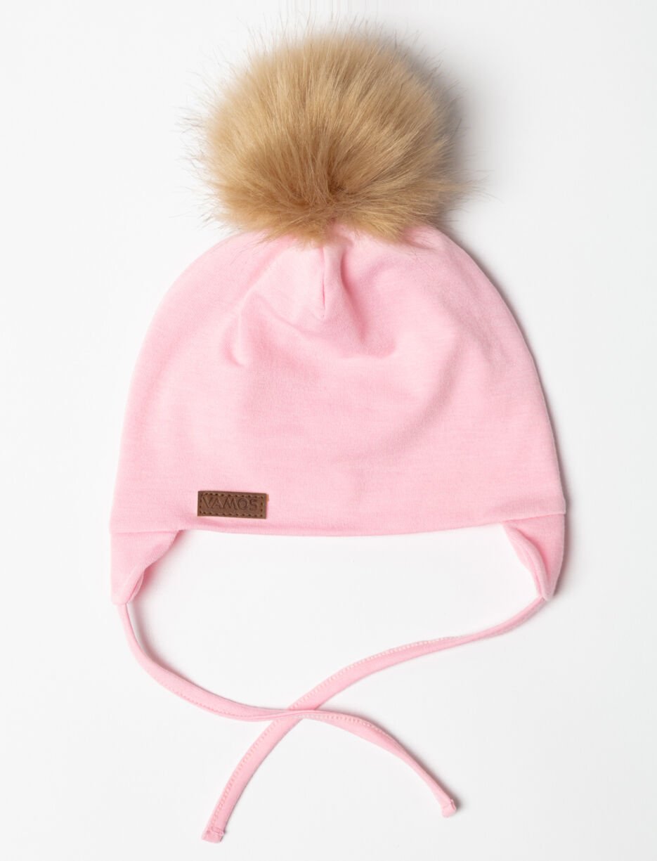 Tuque en jersey à pompon