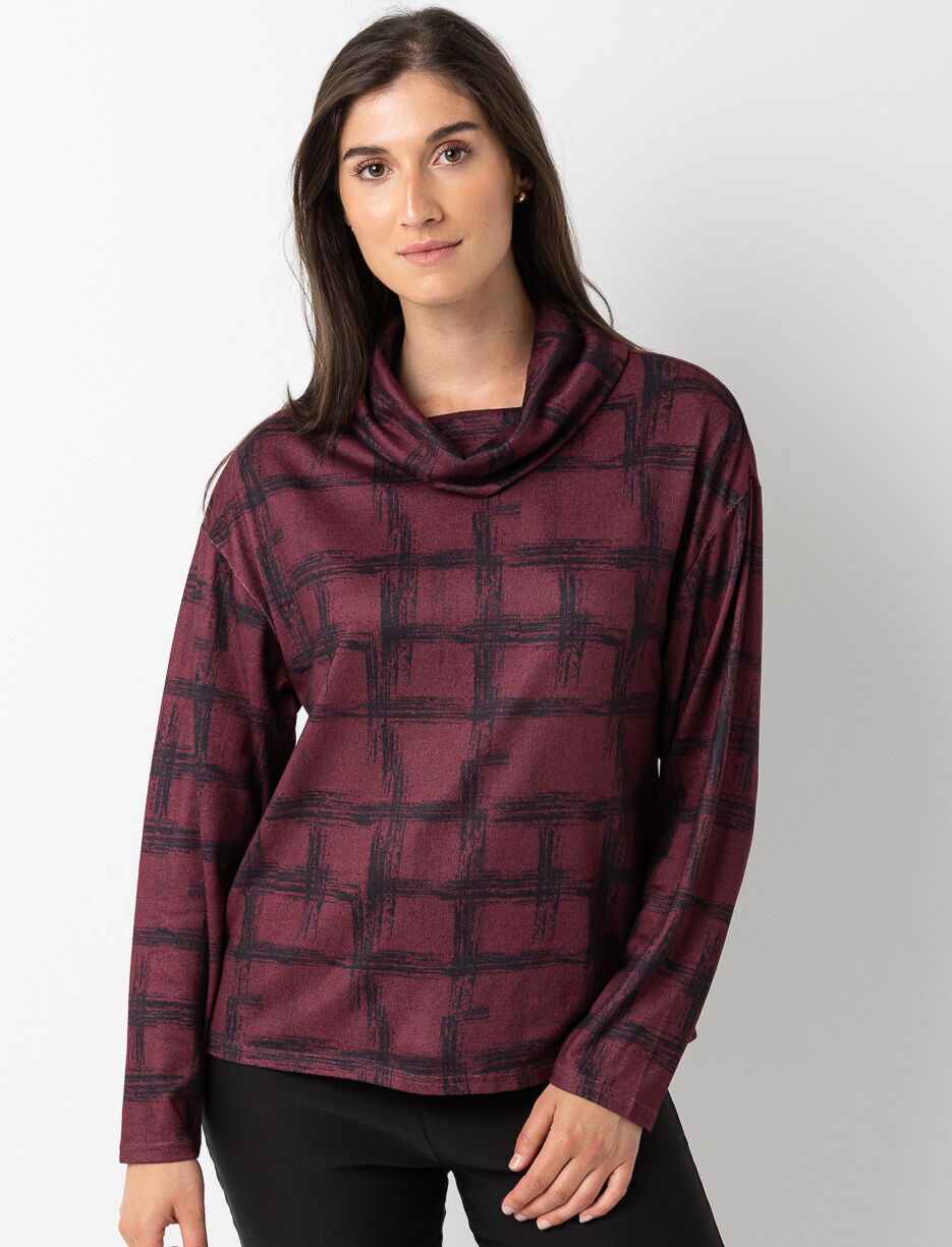 Chandail imprim&eacute; &agrave; col b&eacute;nitier