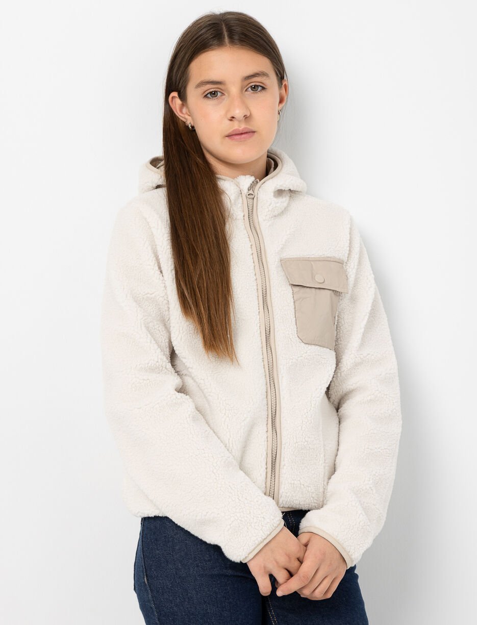 Veste zippée en sherpa