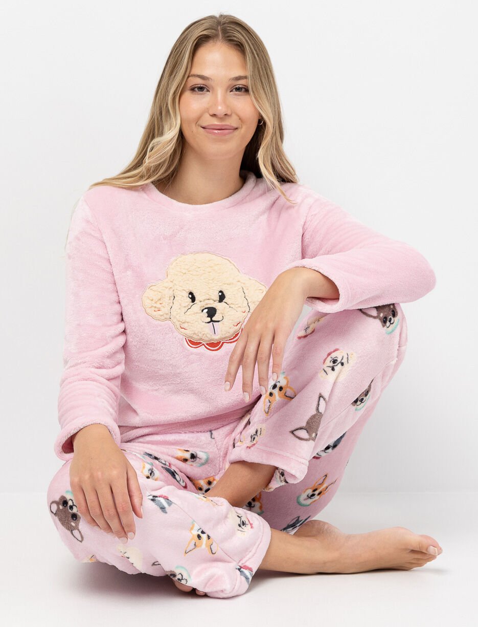 Chandail en peluche imprimé