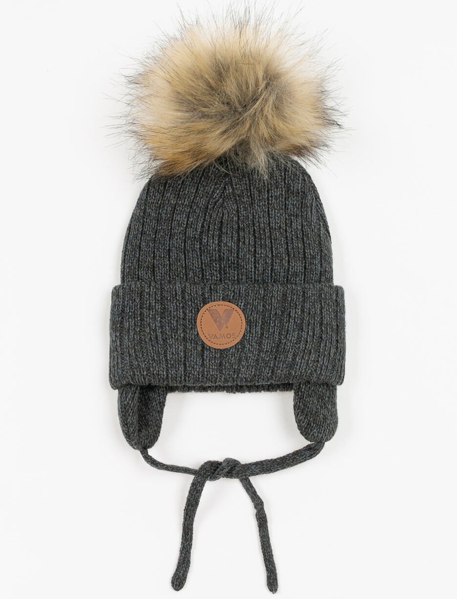 Pompom Cuffed Beanie - Baby