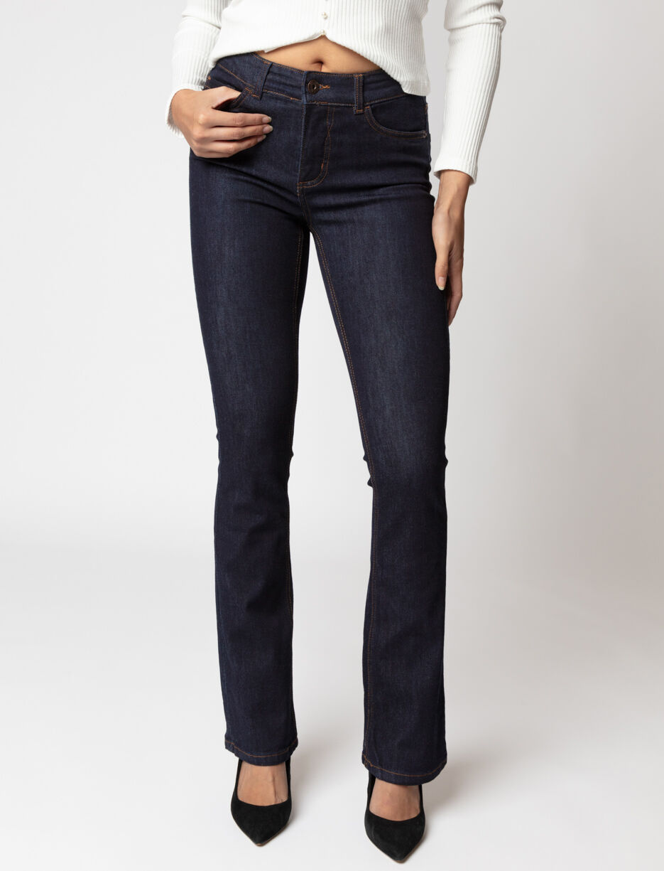 Regular-rise Bootcut Jeans