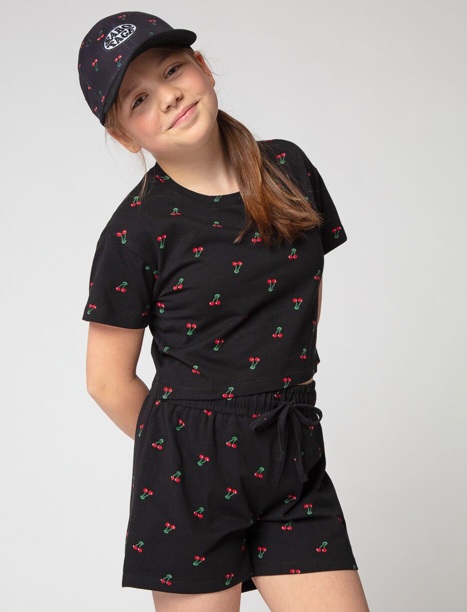 T-shirt imprimé court