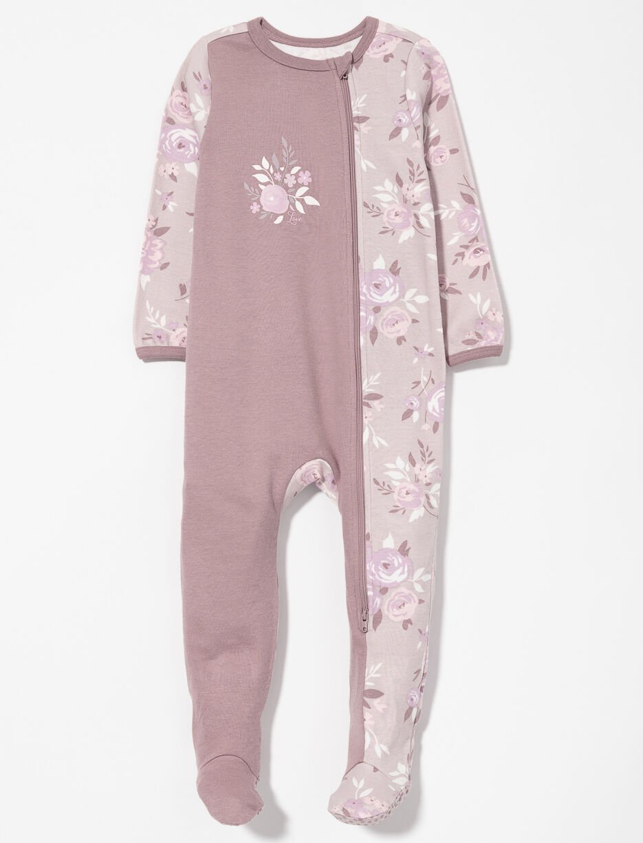 Pyjama 1 pièce imprimé en coton bio